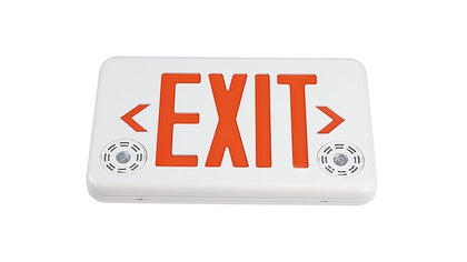 Bodine FirstLink LED Exit Sign Emergency Light Combo, Green Letters, White Housing, BCAGWFL1