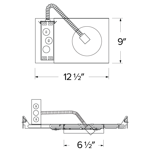 Elco Lighting Birch 6" Commercial Plaster Frame, ELB6PF