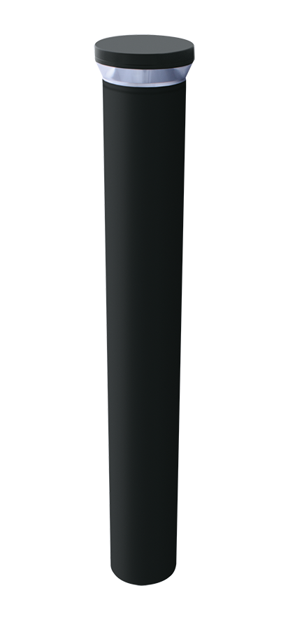 RAB Lighting BLEDR Round Bollard, 12W, 5000K, 0-10V Dimming, 42 In., White, BLEDR12W-180/D10