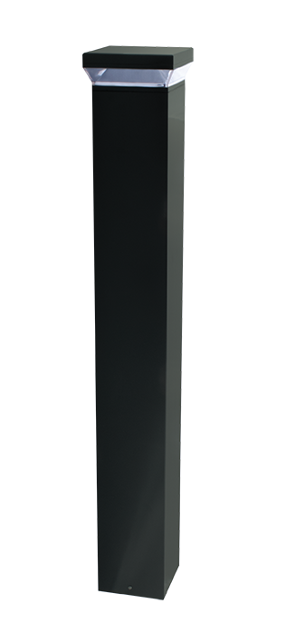 RAB Lighting 12 Watt 42" Square LED Bollard, 180º Pattern, 3000K, 1,102 Lumens, 120-277V, Bronze, BLED12Y-180