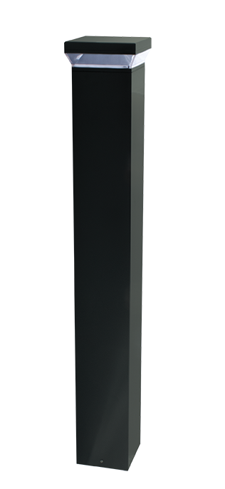 RAB Lighting 18 Watt 42" Square LED Bollard, 270° Pattern, 3000K, 2,061 Lumens, 120-277V, Bronze, BLED18Y