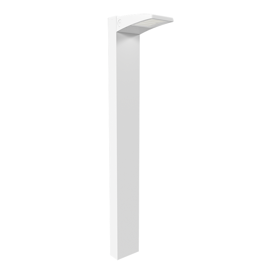 RAB Lighting BLED Bollard, 13/10/6W, CCT Selectable, Photocell, 120-277V, White, BLEDSW