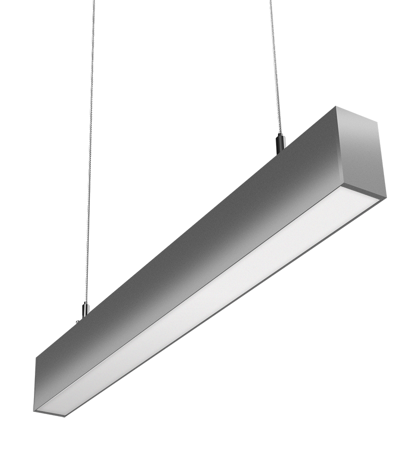 RAB Lighting BOA 2' Downlight, 20/14/12/10/5W, CCT Selectable, Flat Lens, Silver, BOA2PS