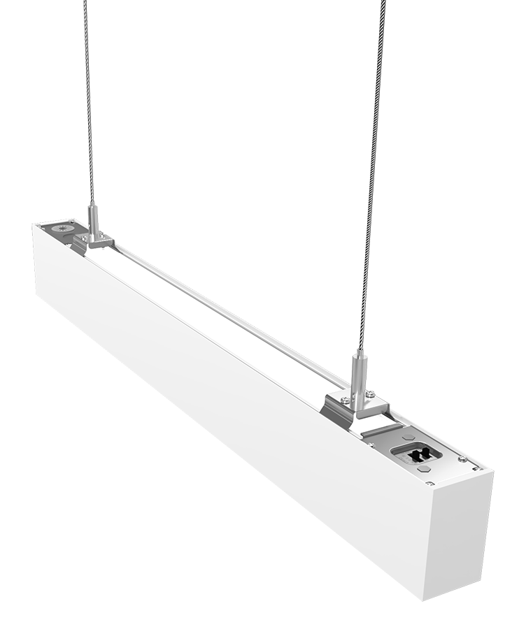 RAB Lighting BOA 2' Up & Downlight Pendant, 20W, CCT Selectable, White, BOA2PUW