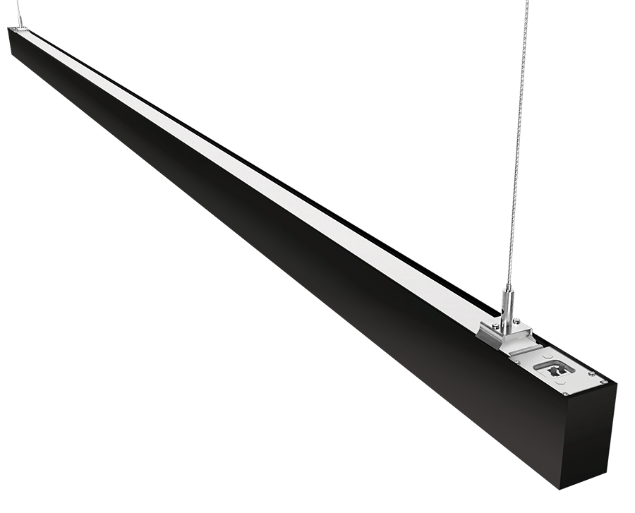 RAB Lighting BOA Up & Downlight Pendant, 80W, CCT Selectable, Black, BOA8PUB