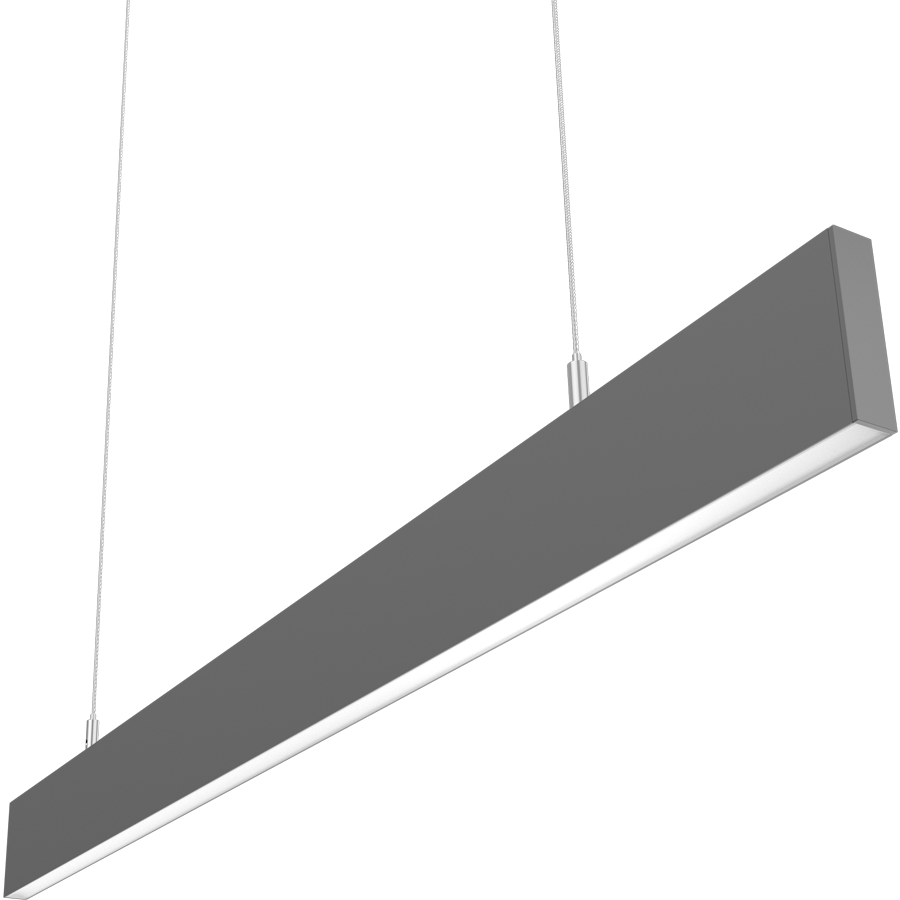 RAB Lighting BOAE 3' Downlight Pendant, 30/21/18/15/9W, CCT Selectable, Silver, BOAE3PS