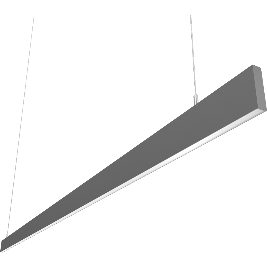 RAB Lighting BOAE 8' Uplight/Downlight Pendant, 80W, CCT Selectable, Flat Silver, BOAE8PUS