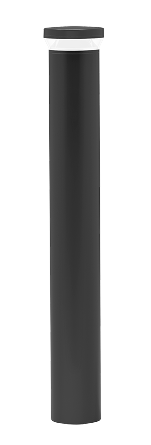 RAB Lighting BLEDR Round Bollard, 24W, 5000K, 0-10V Dimming, 480V, 42 In., Bronze, BLEDR24/480/D10