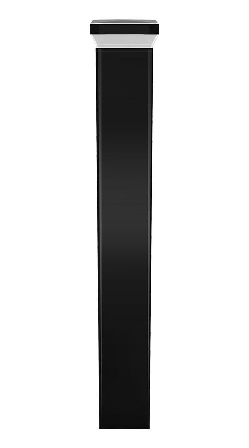 RAB Lighting BLED Square Bollard, 24W, 3000K, 0-10V Dimming, 42 In., Black, BLED24YK/D10