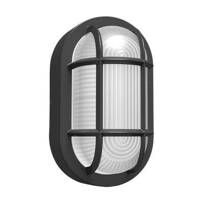 RAB Lighting BULKH Wall Sconce, 6/8/10W, CCT Selectable, Photocell, Bronze, BULKH10