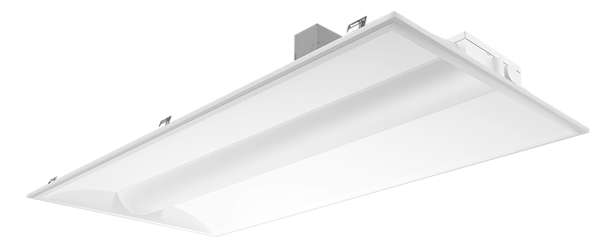 RAB Lighting C-SWISH 2X4, 40/30/20W, CCT Selectable, LightCloud Controller, Battery Backup, White, C-SWISH2X4/LC/E