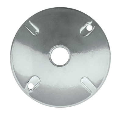 RAB Lighting 1 Hole Die Cast 4" Round Cover, White, C100W