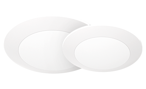 RAB Lighting DISK34 4 In. Round Disk Light, 10W, CRI90, 5000K, TRIAC Dimming, White, DISK34-4