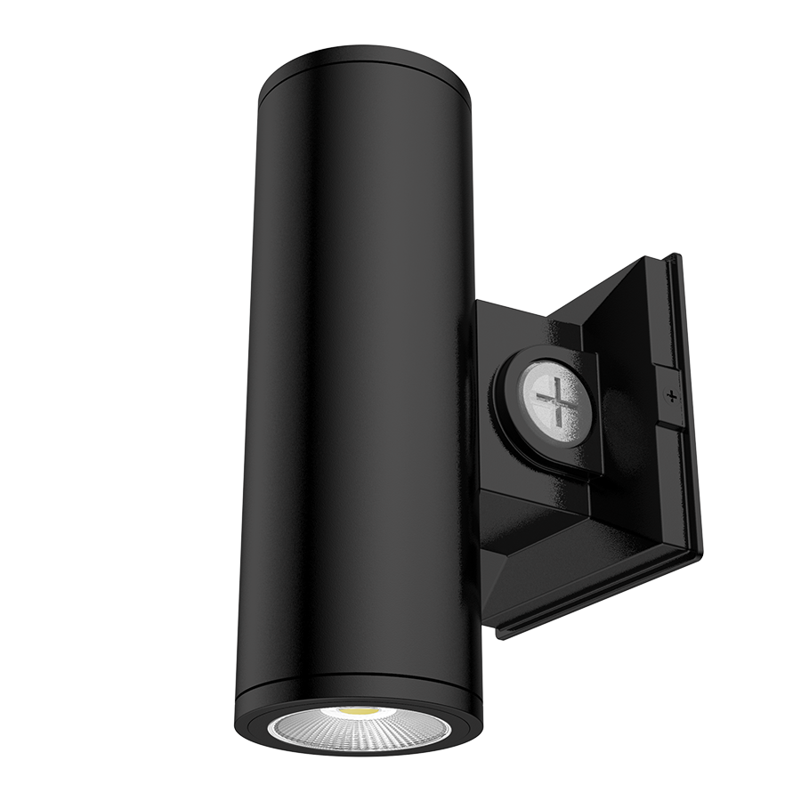 RAB Lighting CD34 Cylinder, 10/8/6W, CCT Selectable, CRI90, 3 In., Wall, Black, CD34-3WK