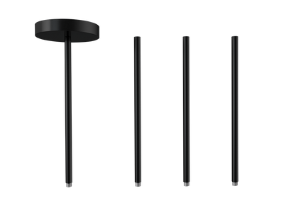 RAB Lighting 48" Pendant Stem for CD34 LED Cylinders, Black, CD34STEM-K
