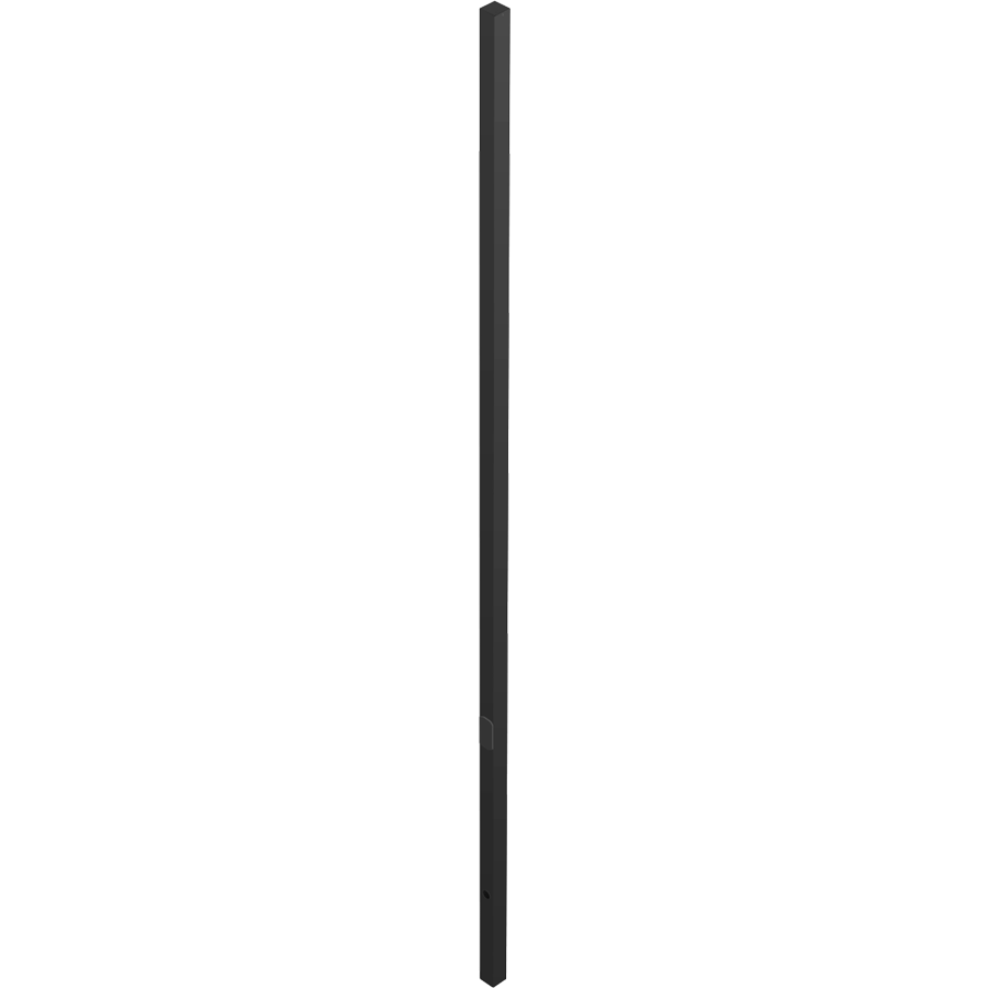 RAB Lighting Fiberglass Direct Bury Square Pole, 4 Ft. Cross Arm, 15 Ft., Drilled, CDS4-15D