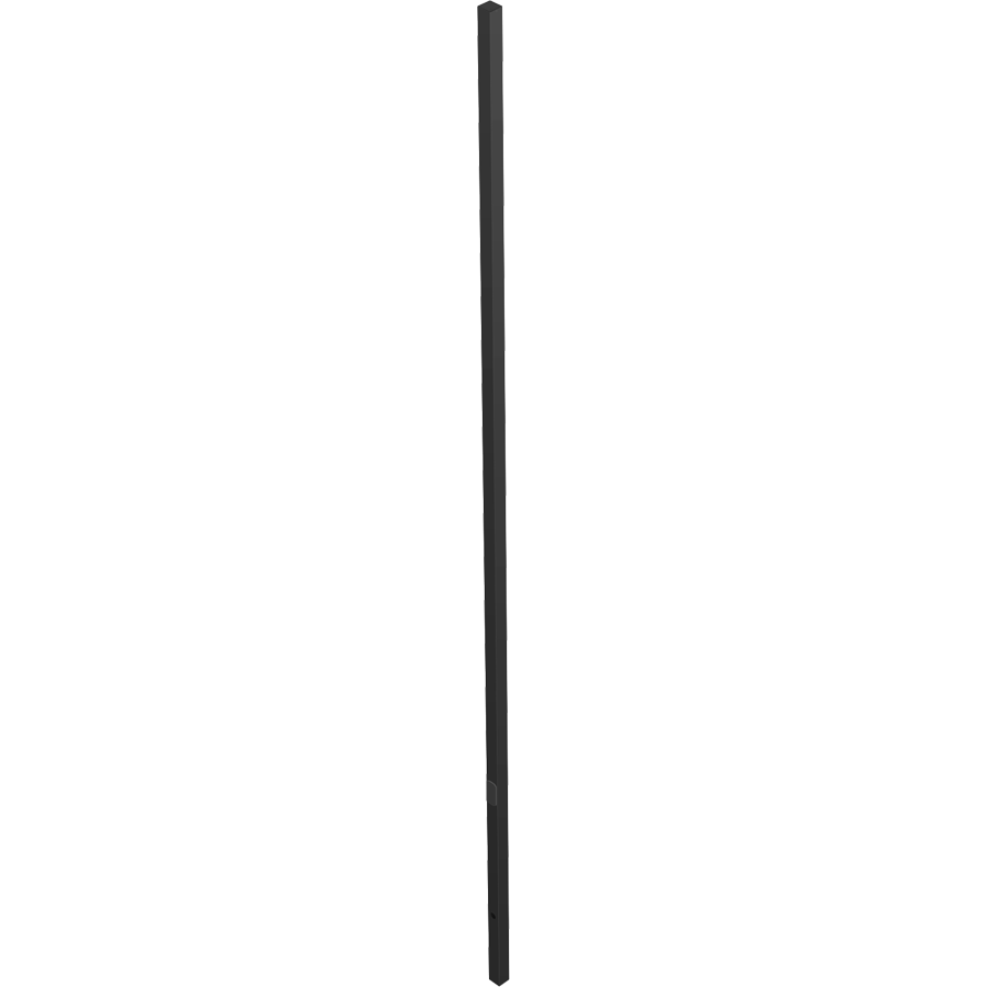RAB Lighting Fiberglass Direct Bury Square Pole, 4 Ft. Cross Arm, 20 Ft., Drilled, CDS4-20D