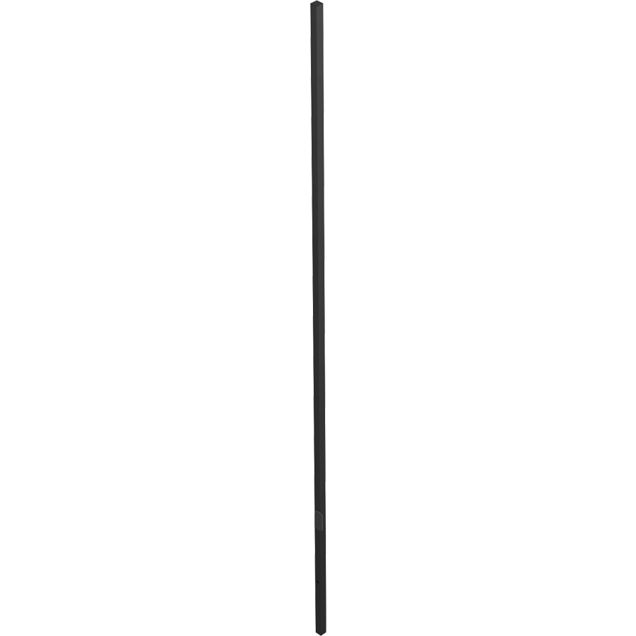 RAB Lighting Fiberglass Direct Bury Square Pole, 5 Ft. Base, 25 Ft., Drilled, Bronze, CDS5-25D