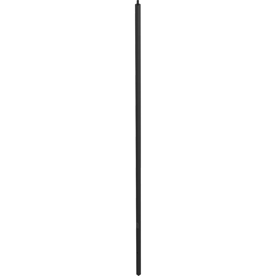 RAB Lighting Fiberglass Direct Bury Square Pole, 5 Ft. Base, 25 Ft., Welded Tenon, Bronze, CDS5-25WT