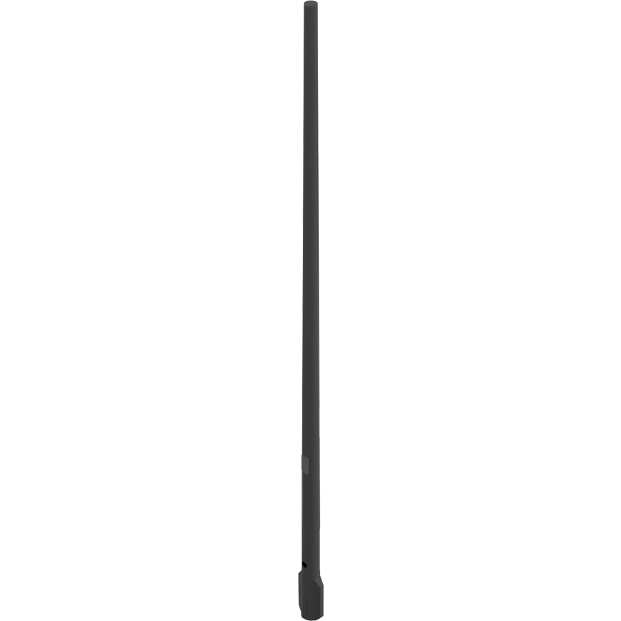 RAB Lighting Fiberglass Direct Bury Tapered Round Pole, 4 Ft. Base, 15 Ft., Drilled, Bronze, CDTR4-15D