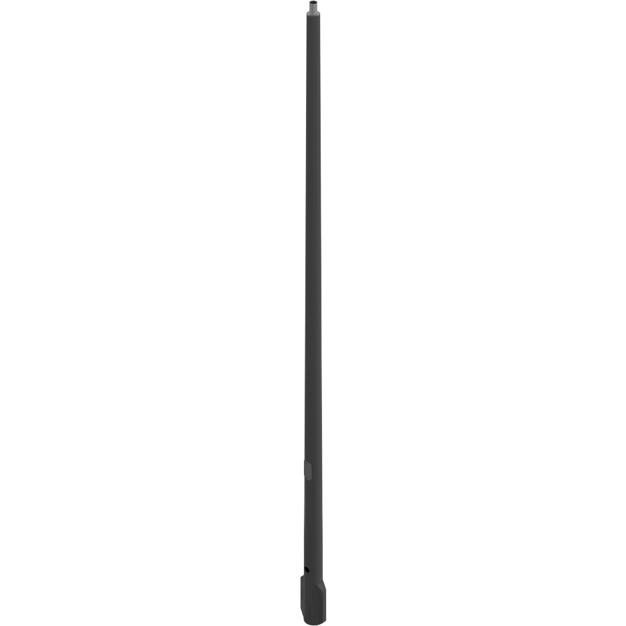 RAB Lighting Fiberglass Direct Bury Tapered Round Pole, 4 Ft. Base, 15 Ft., Welded Tenon, Bronze, CDTR4-15WT