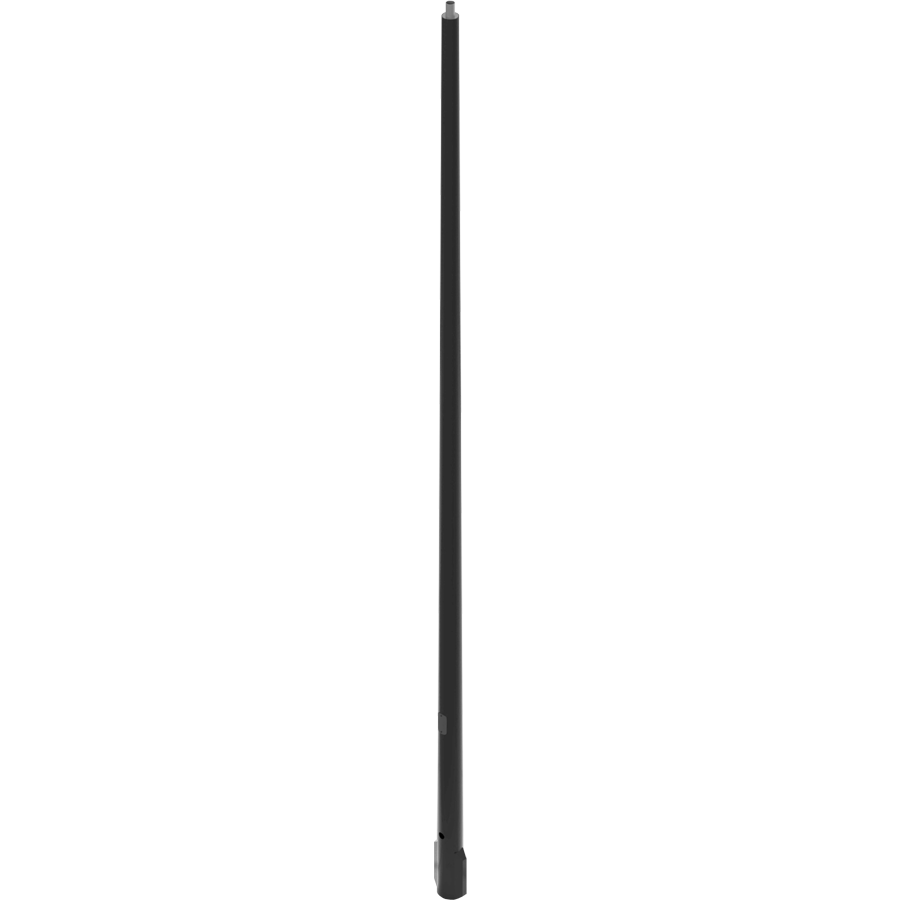 RAB Lighting Fiberglass Direct Bury Tapered Round Pole, 4 Ft. Base, 20 Ft., Welded Tenon, Bronze, CDTR4-20WT