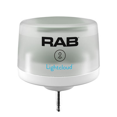 RAB Lighting LC Blue 5-Pin Plug-In Controller, MVS, PC Sensor, White, CONTROL/W/AUX/5SP/LCBS/MVS