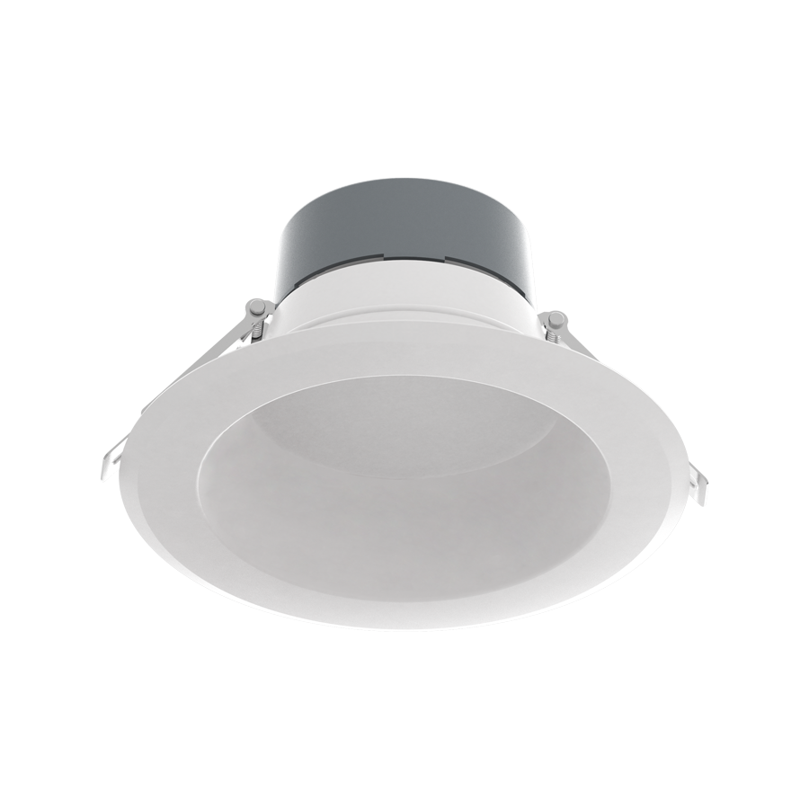 RAB Lighting Field-Adjustable LED Commercial Downlight, 6in, 9 | 12 | 16W, 1,500 Lumens, CCT Selectable, 120-277V, CRLEDFA-6R-16S-9CCT-UNV-WS