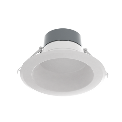 RAB Lighting Field-Adjustable LED Commercial Downlight, 8in, 25 | 29 | 33W, 3,000 Lumens, CCT Selectable, 120-277V, CRLEDFA-8R-33S-9CCT-UNV-WS