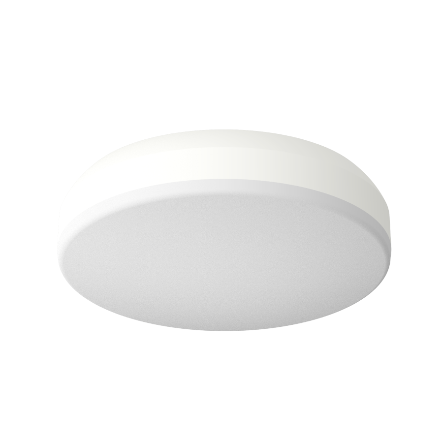 RAB Lighting CRVFAS Flush Mount, 16W, CCT Selectable, 120-277V, 0-10V, White, CRVFAS-11R-16-CCT Selectable-UNV-W