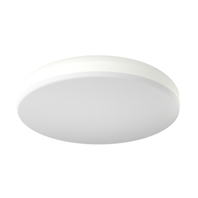 RAB Lighting 20 Watt 14" Round CURV LED Surface Mount Light, CCT Selectable, 1,500 Lumens, 120-277V, 120V Dimmable, CRVFAS-14R-20-9CCT-UNVT-W