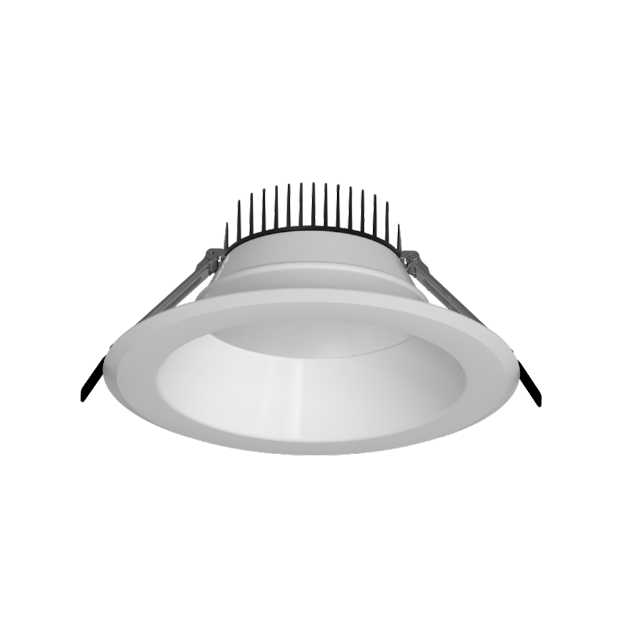 RAB Lighting CRX 8 In. Recessed Downlight, 50/65/80W, CCT Selectable, CRI90, 0-10V, White, CRX8/D10