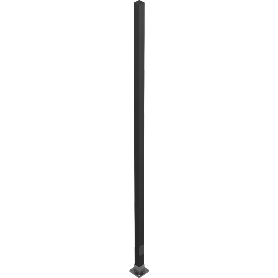 RAB Lighting Fiberglass Pole, Square, 15 Ft., Drilled Base, Bronze, CS-15D