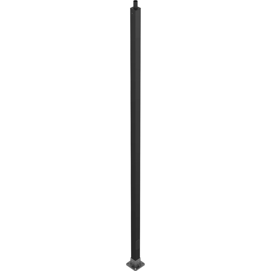 RAB Lighting Fiberglass Pole, Square, 15 Ft., Welded Tenon Base, Bronze, CS-15WT