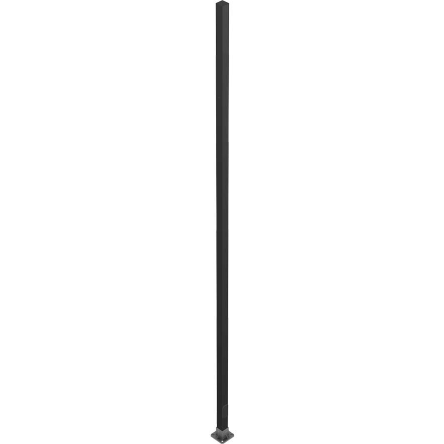 RAB Lighting Fiberglass Pole, Square, 20 Ft., Drilled Base, Bronze, CS-20D