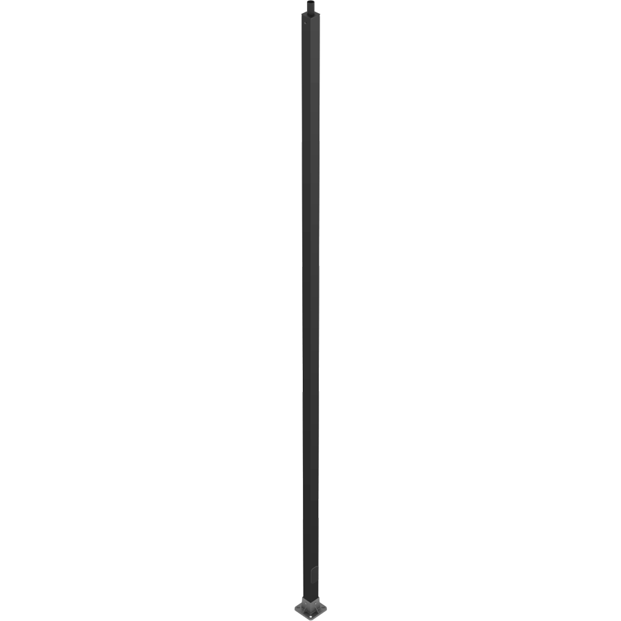 RAB Lighting Fiberglass Pole, Square, 20 Ft., Welded Tenon Base, Bronze, CS-20WT