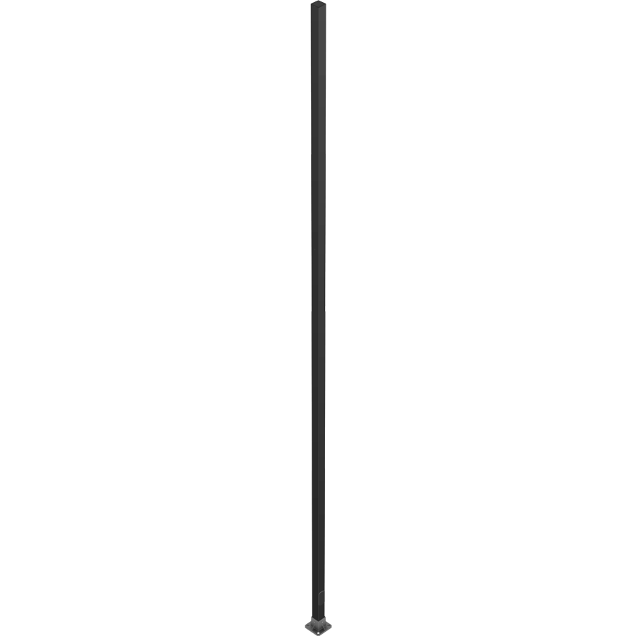 RAB Lighting Fiberglass Square Pole, 25 Ft., Anchor Base, Drilled, Bronze, CS-25D