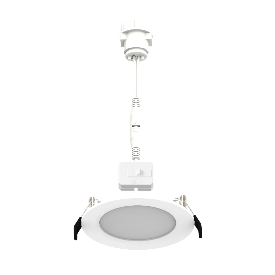 RAB Lighting Daisy Chain Wafer Downlight, 8.5W, CRI90, CCT Selectable, 4 In., White, DAISY4