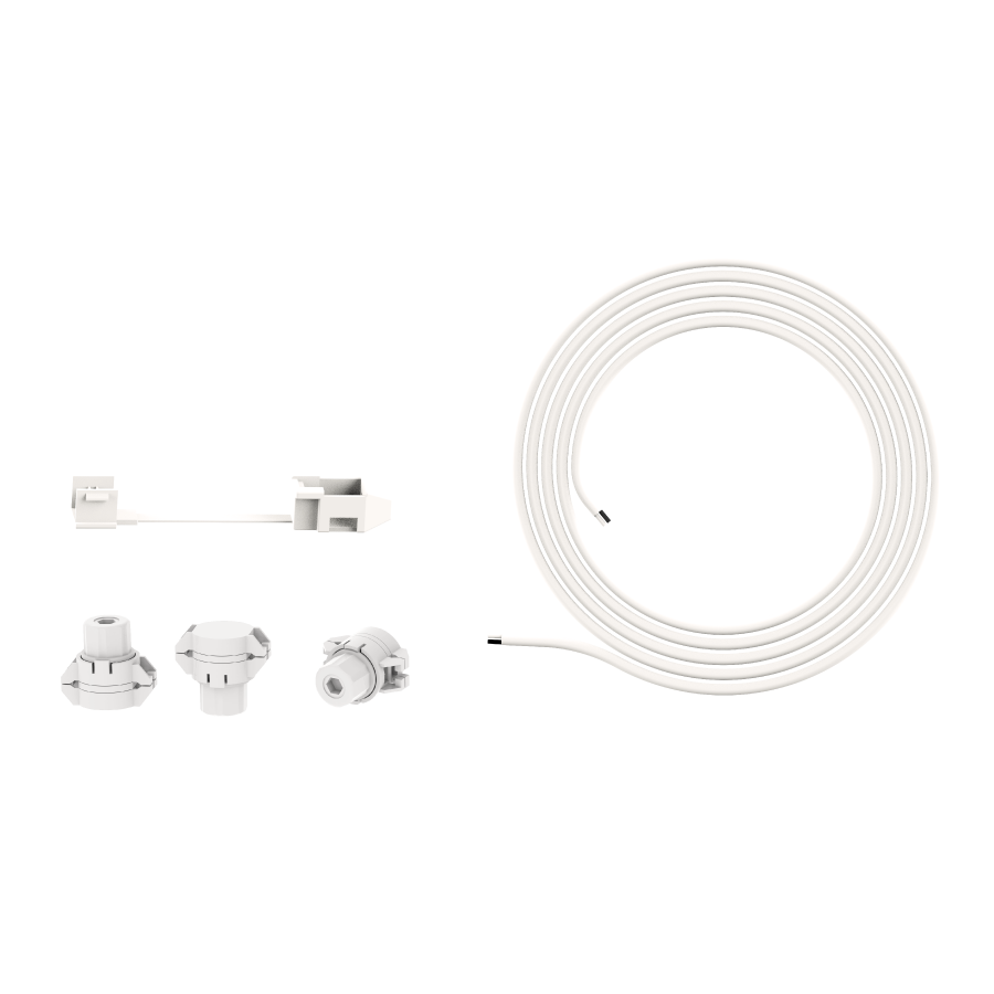 RAB Lighting DAISY Chain Cable Accessory, 50 Ft. with Connectors, White, DAISY50