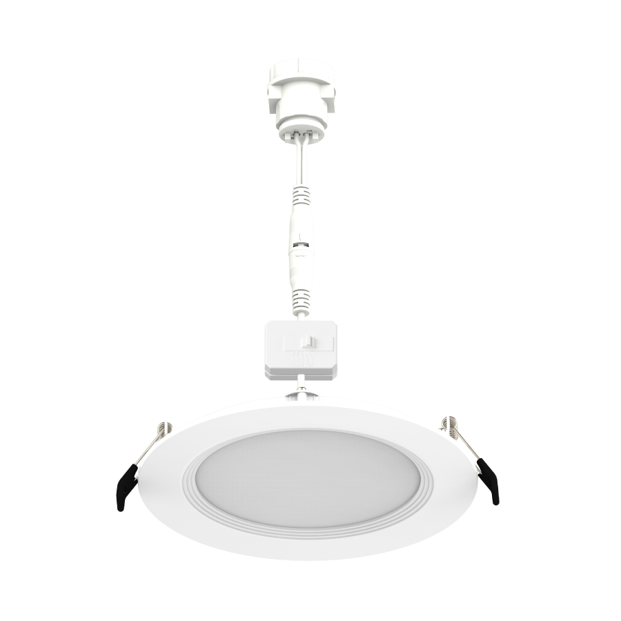 RAB Lighting DAISY 6 In. Wafer Downlight, 11W, CRI90, CCT Selectable, Baffle, White, DAISY6B