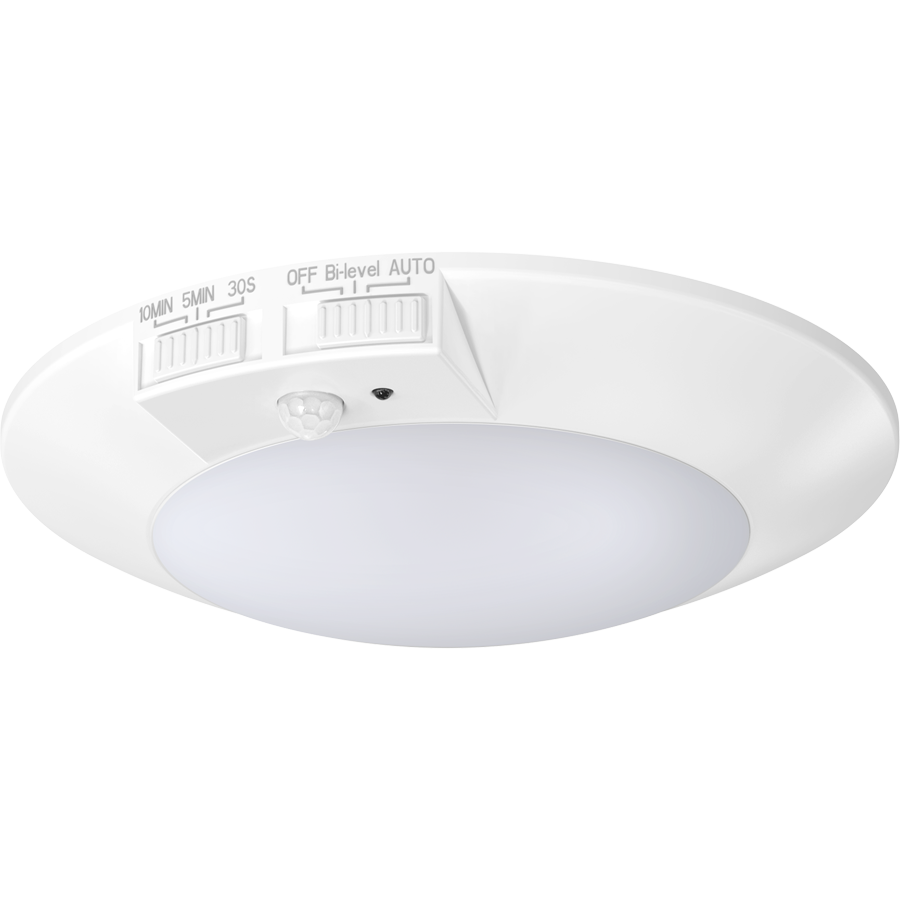 RAB Lighting Disk 4 In. Round, 8W, CRI90, CCT Selectable, PIR Motion Sensor, DISK-4/PIR