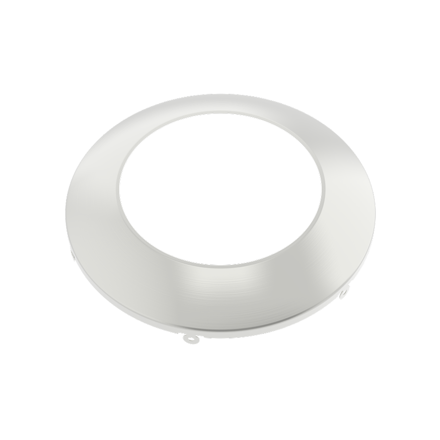 RAB Lighting DISK34 4 In. Round Smooth Trim, Brushed Nickel, DISK34-TRIM-4-BN