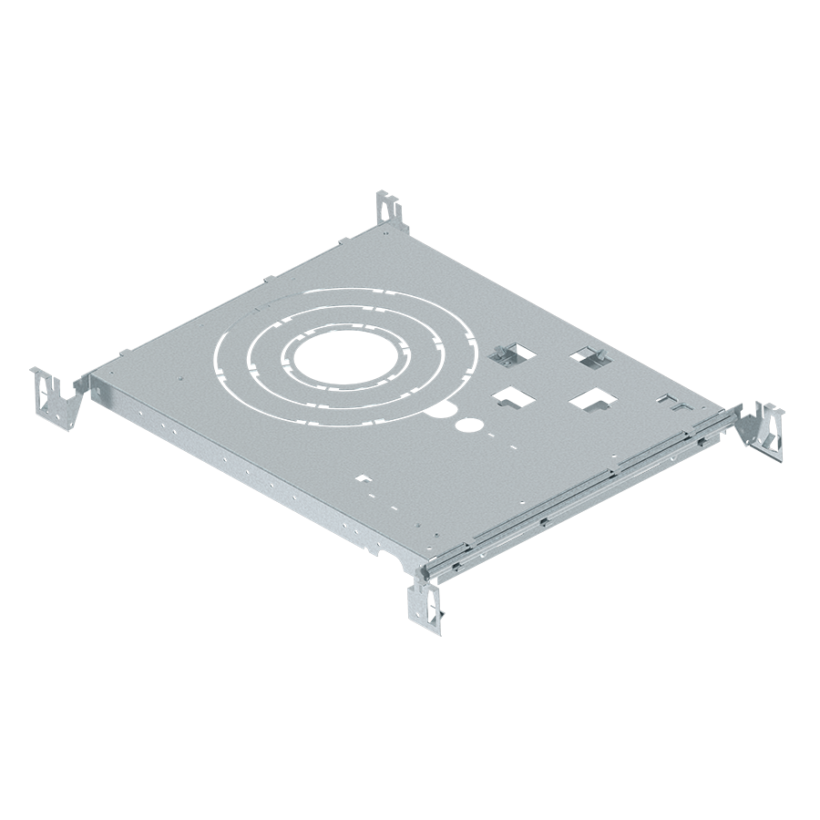 RAB Lighting Mounting Plate For 3" / 4" / 6" / 8" Premium Performance Deep Regressed Downlights, DLPLATE-C3468R-NB