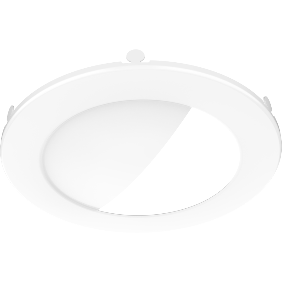 RAB Lighting Color Trim for CR4 White Round Wall Wash, White, DLTRIM-4RW-WW