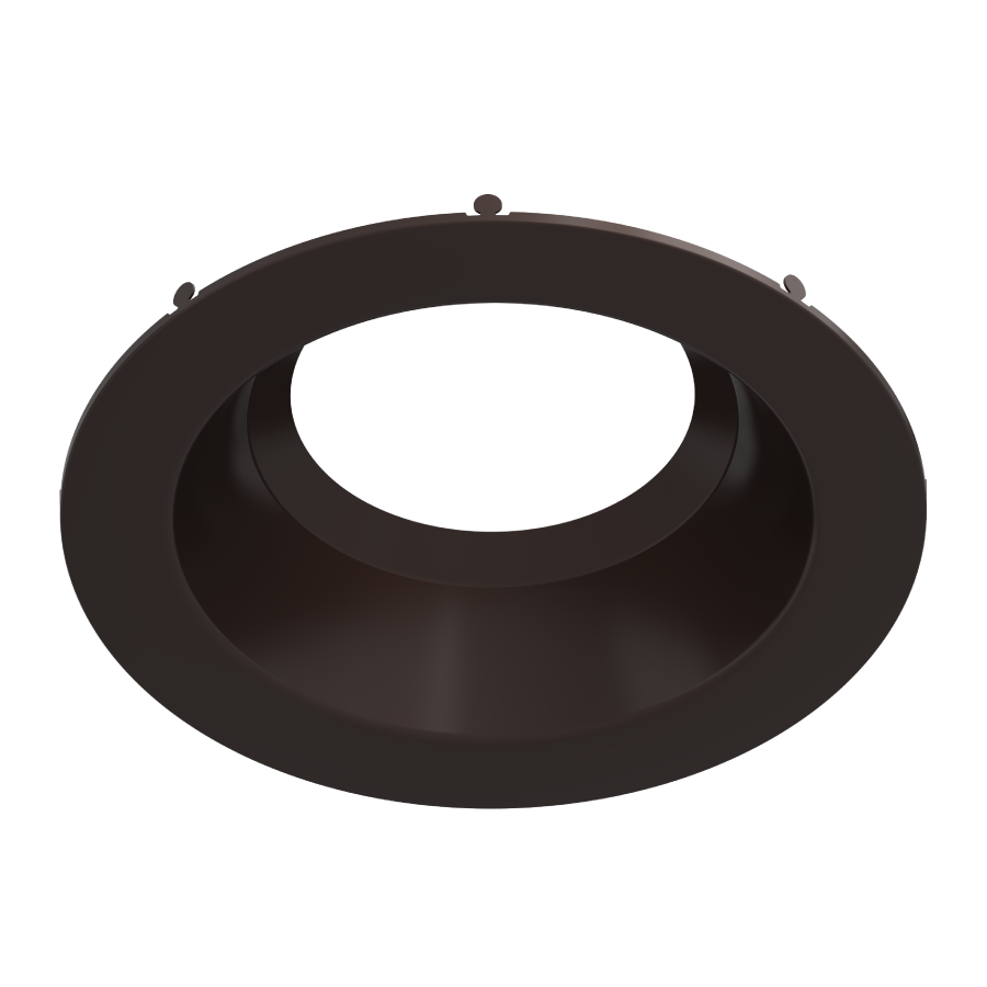 RAB Lighting Commercial Downlight Trim, 8 In., 24W, Round, Deep Bronze, DLTRIM/C8R24S-BRZ