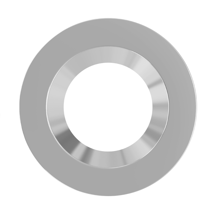 RAB Lighting Color Trim for CRLEDFA, 10 In., Round, Brushed Nickel, DLTRIM/CRLEDFA10R-BNS