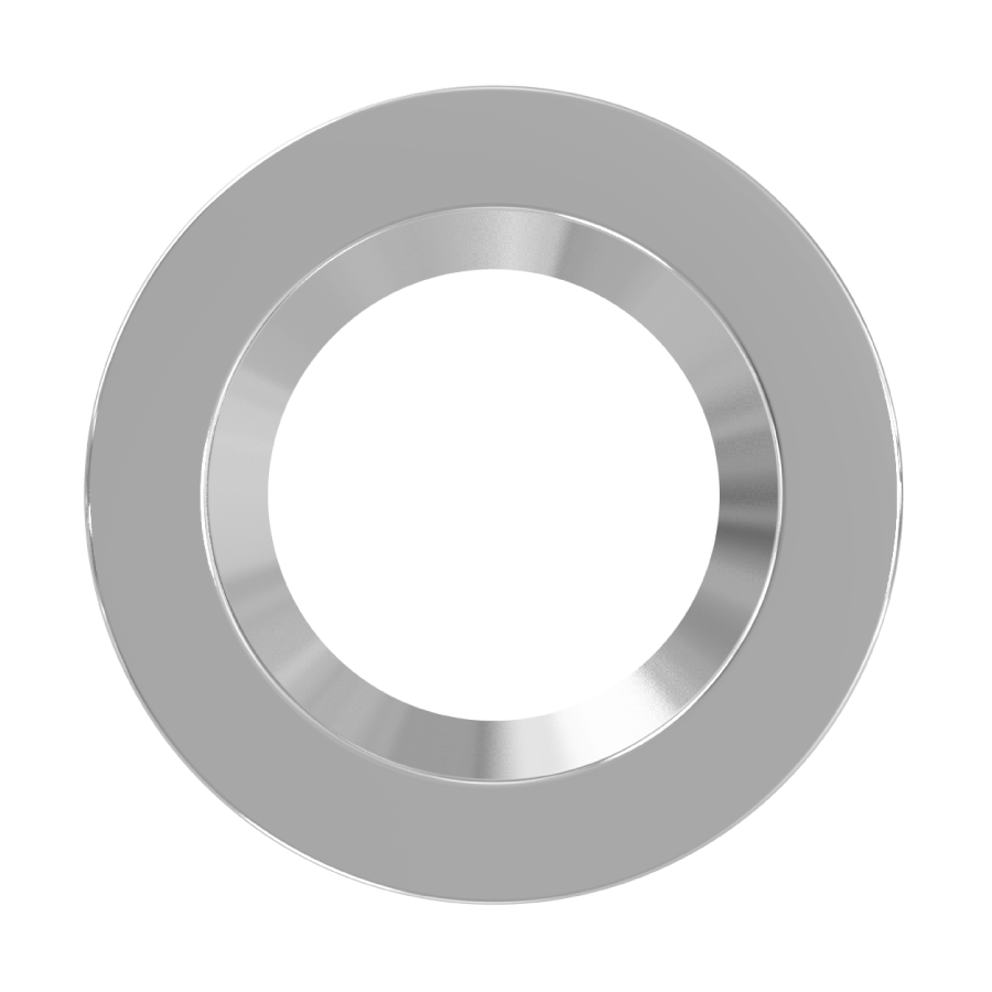 RAB Lighting CRLEDFA Color Trim, 6 In., Brushed Nickel, DLTRIM/CRLEDFA6R-BNS
