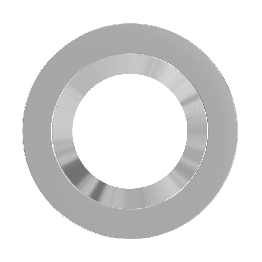 RAB Lighting CRLEDFA Color Trim, 8 In., Brushed Nickel, DLTRIM/CRLEDFA8R-BNS