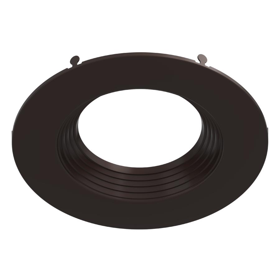 RAB Lighting Round Baffle Trim Insert for 6" Retrofit Downlights, Bronze, DLTRIM-R6RB-BRZ