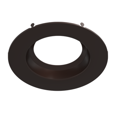 RAB Lighting Round Smooth Trim Insert for 6" Retrofit Downlights, Bronze, DLTRIM-R6RS-BRZ